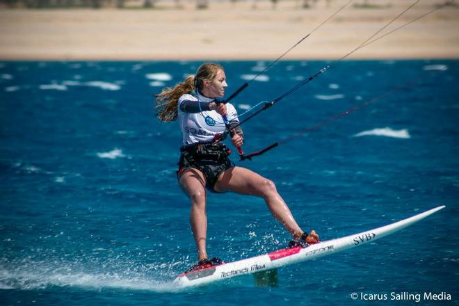 Erika Heineken on Fire - African Kiteracing Championships 2013 © Icarus Sailing Media